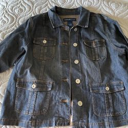 Plus Size Jean Jacket 