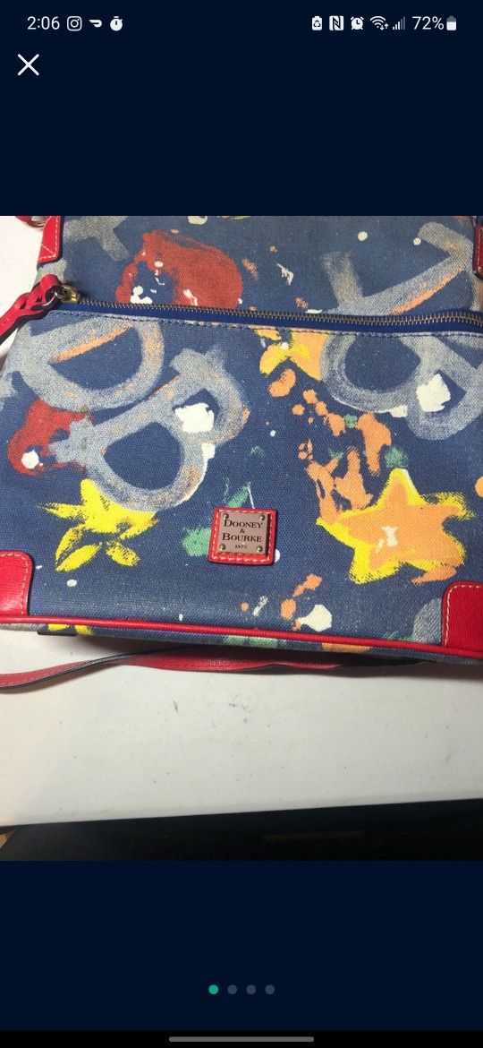 D&B Navy blue graffiti bag