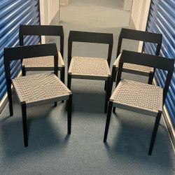 5 Patio Chairs Commercial Grade 