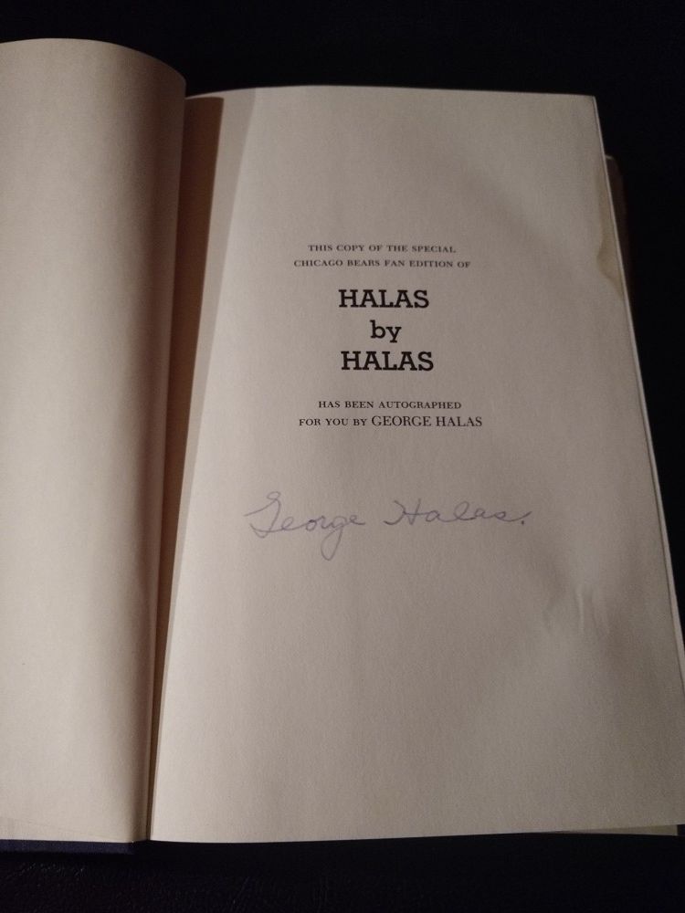 Halas By Halas Book -Signed By George Halas Chicago Bears Autograph HOF Autograph