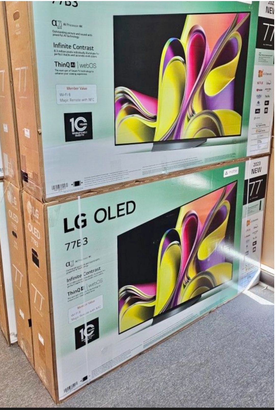 Tv 77 Lg Oled  Smart 4k Hdtv $55 down on Financing for your delivery six month warranty