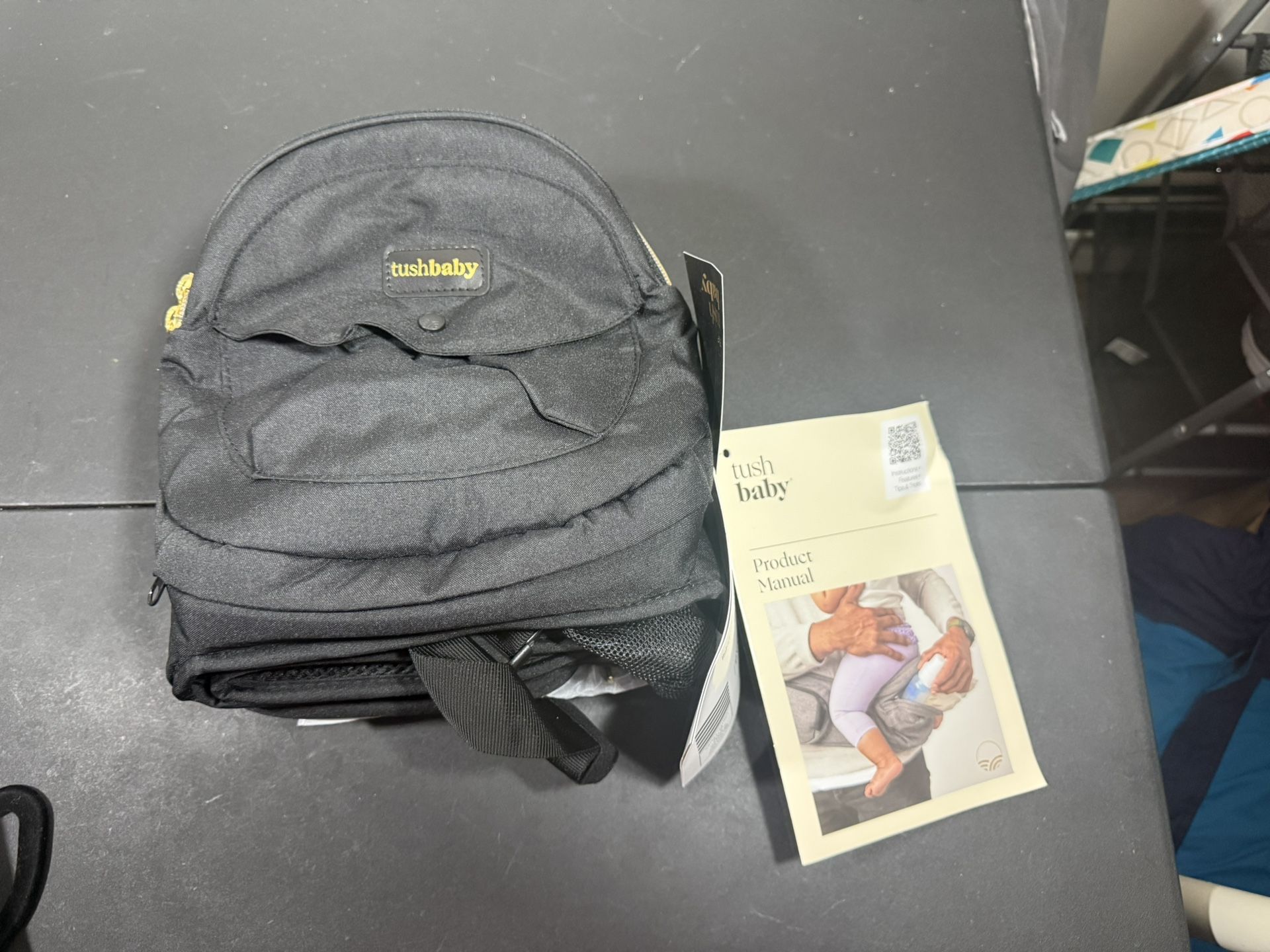 Tushbaby black & Gold New With Tags