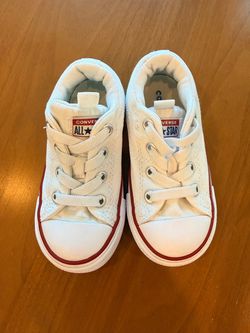 Converse White Sneakers Size 8