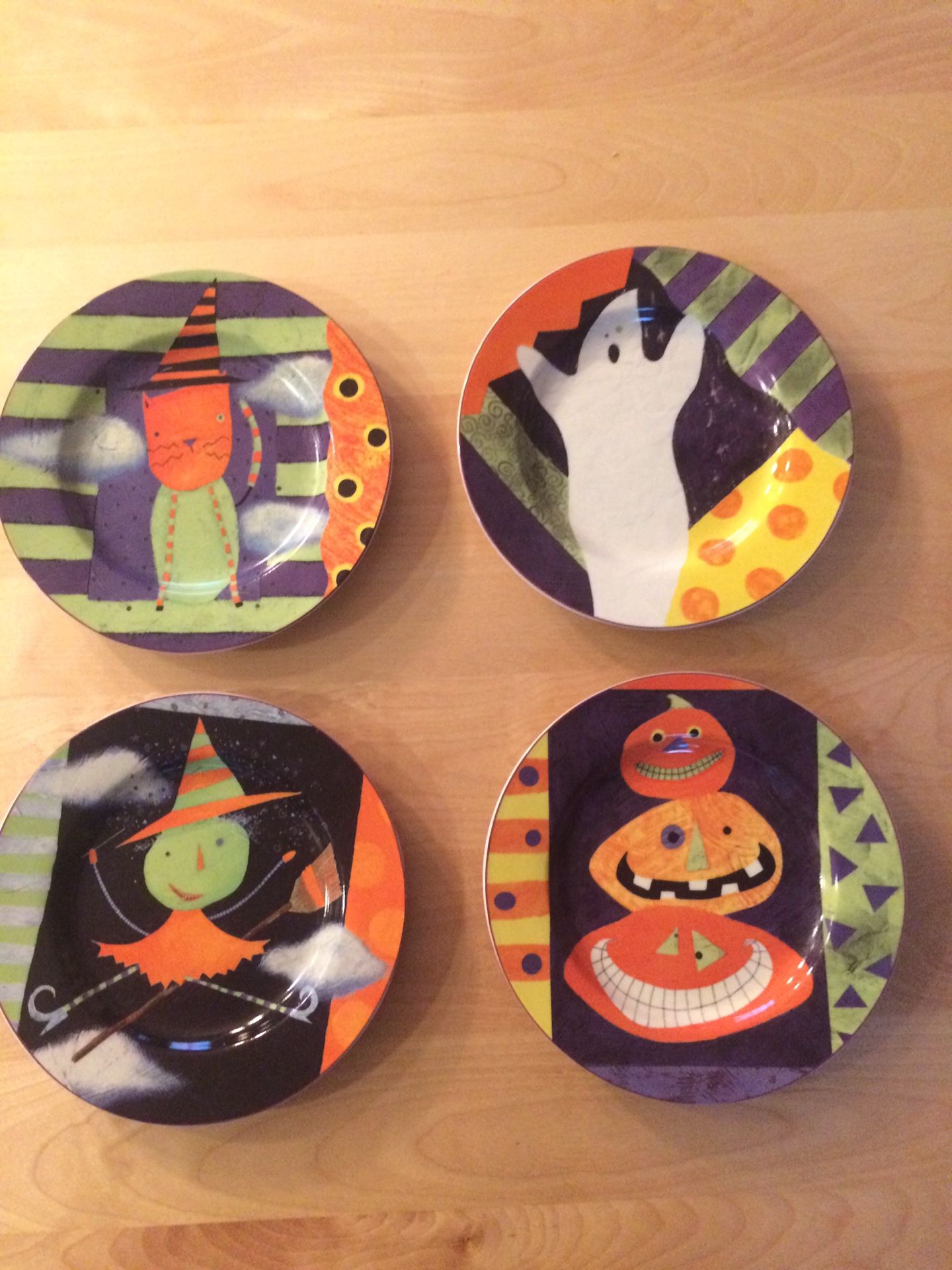 8” Halloween plates, cutest ever!