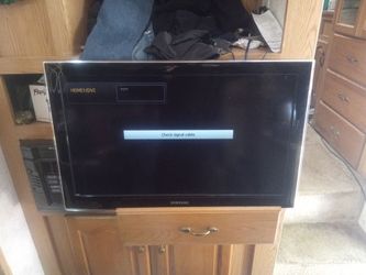 37-in Samsung flat screen with remote