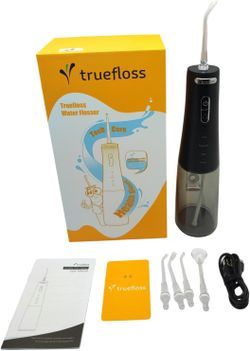Truefloss Cordless Water Flosser – 4 Modes, 5 Tips, IPX7 Waterproof