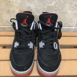 Jordan 4 Bred 2019 Used Condition No Box 