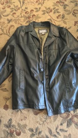 Men’s leather jacket size 2X