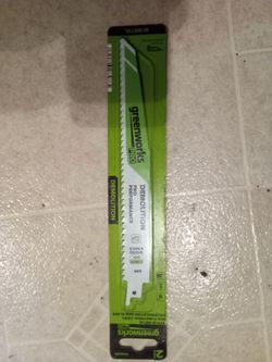 GreenWorks demolition saw blades