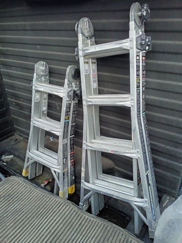 Two Articulating Ladders
