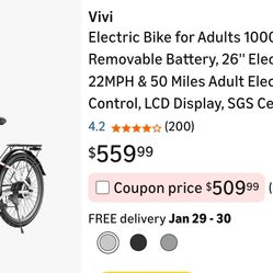 Vivi 1000w Ebike