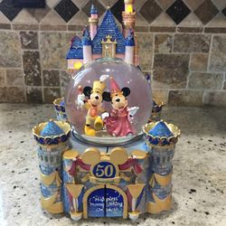 Disneyland 50th Anniversary Snow Globe