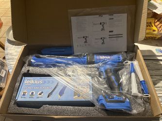 Makita 18v batt compatible  Caulk Gun, Cordless Battery Powered Anti-Drip Caulking Gun with LED Light, 6 Speed for Kitchen Bathroom Filling Sealing, C