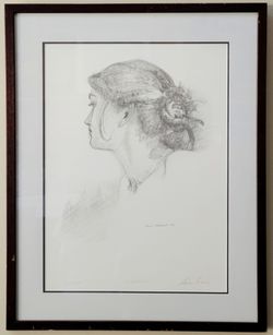 Harris Meisel "La Bella Donna" 1993 AP 15/50 Hand Signed Lithograph Framed