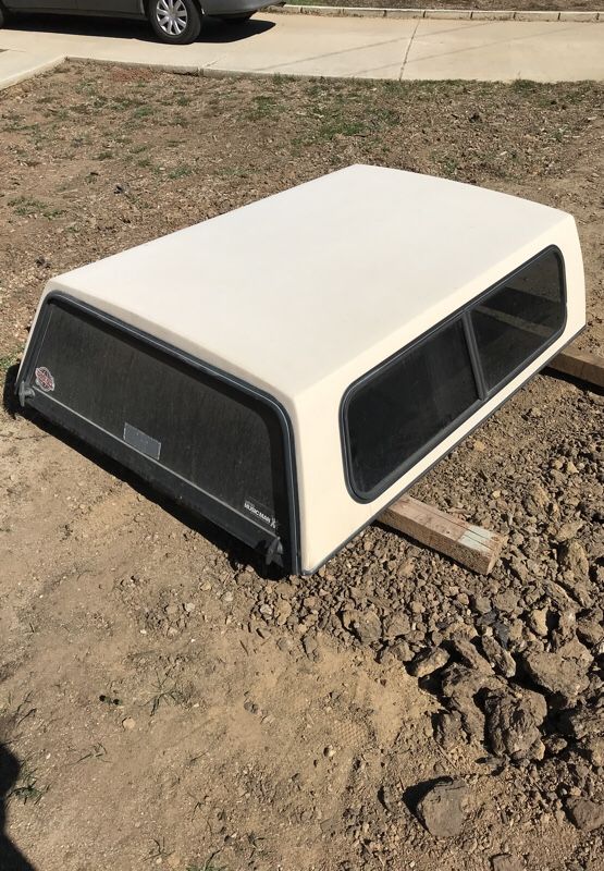Camper shell off an ‘88 Chevy s10. In decent shape. Dimensions: 75”L X 59-1/2”W. $100