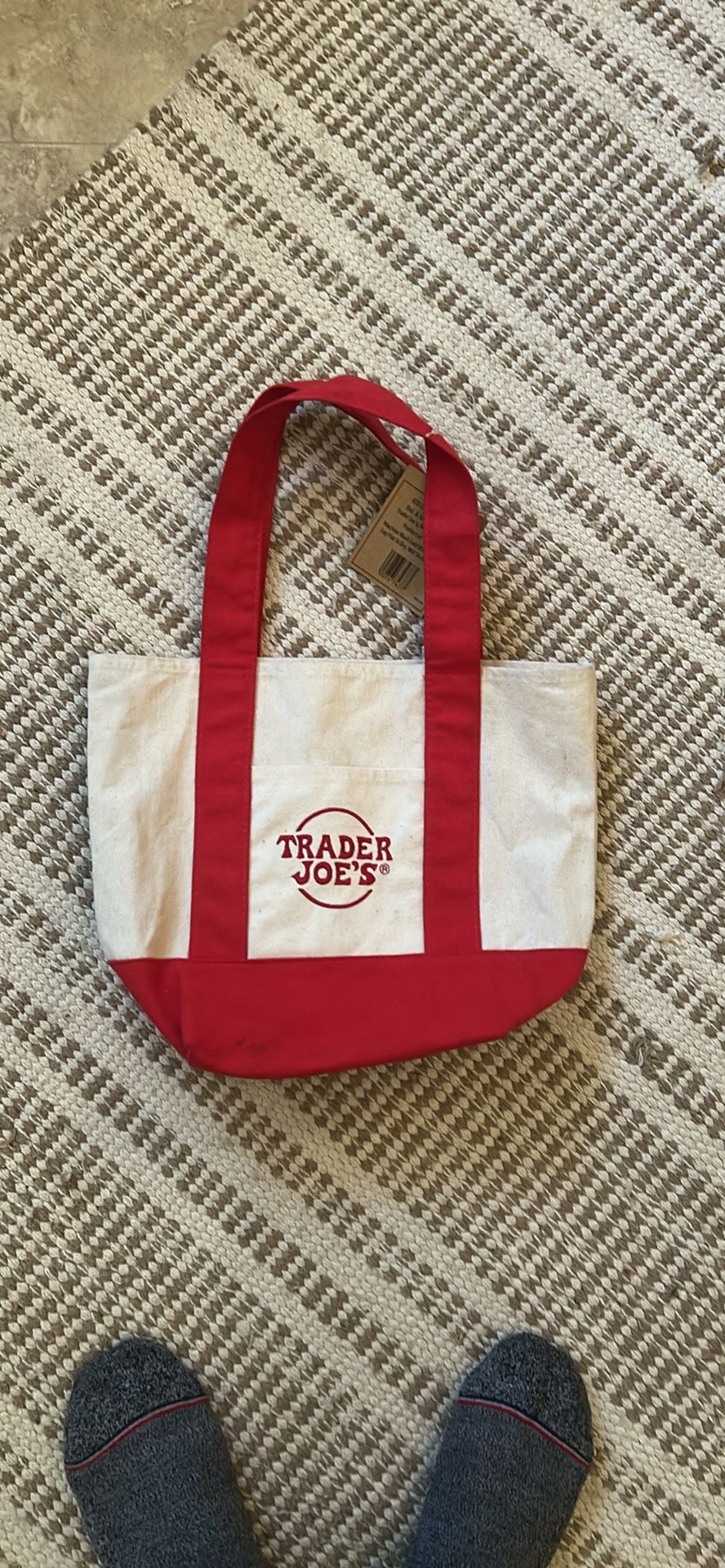RED Mini Canvas Tote Bag (TRADERJOES)