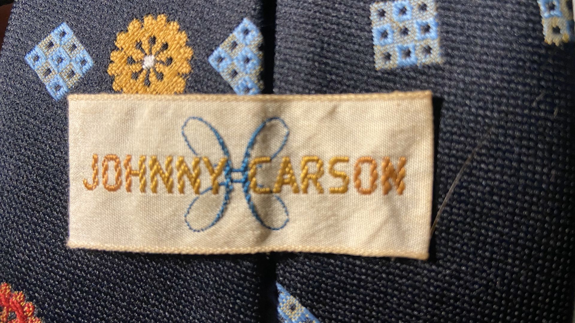 The “Johnny Carson” tie...... who knew he had a clothing line 🤷♀️
