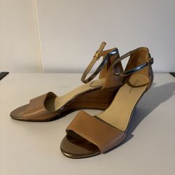 Colehaan Leather Wedge Sandals Size 6