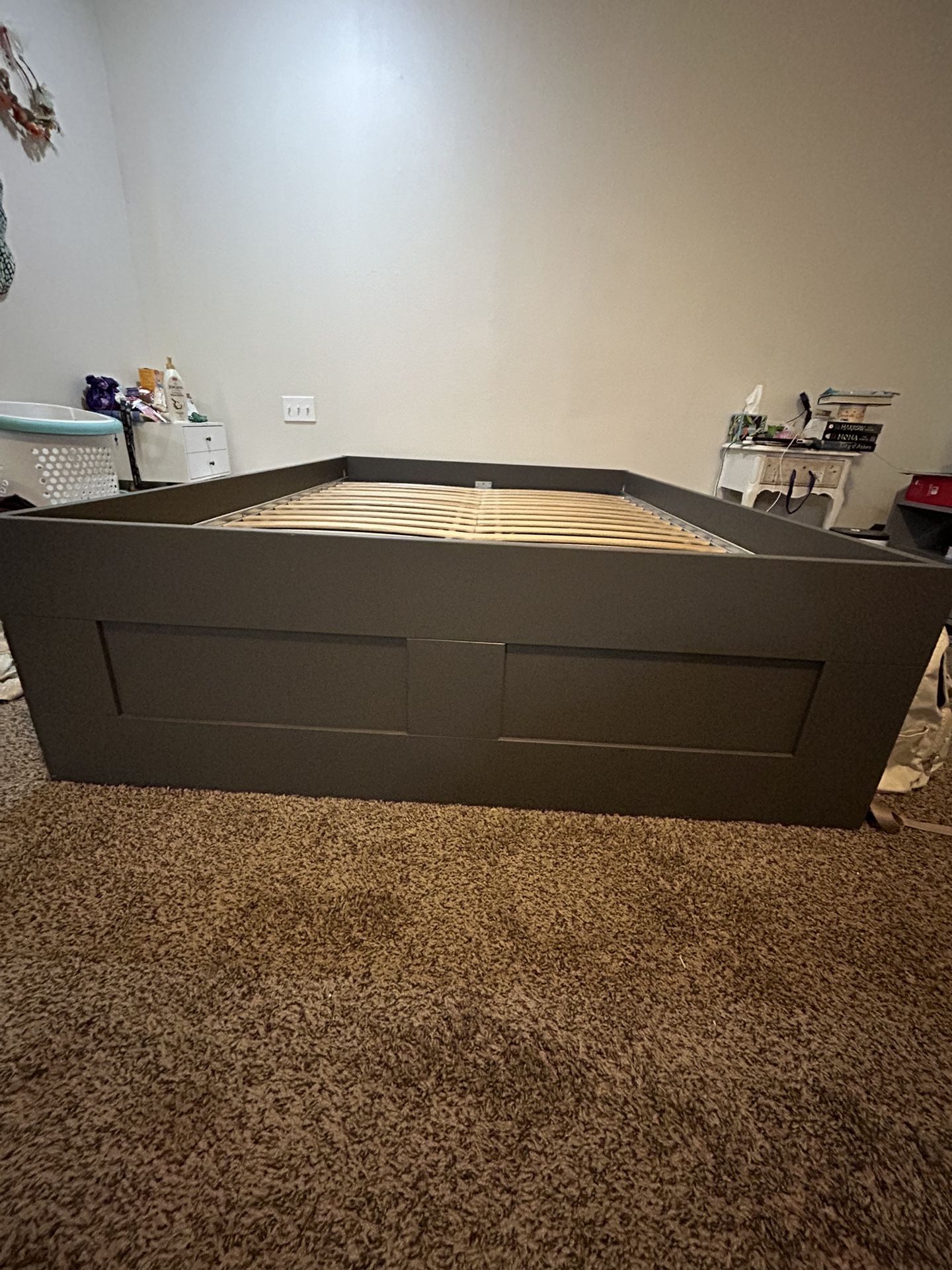 Full Size Bed Frame - Gray