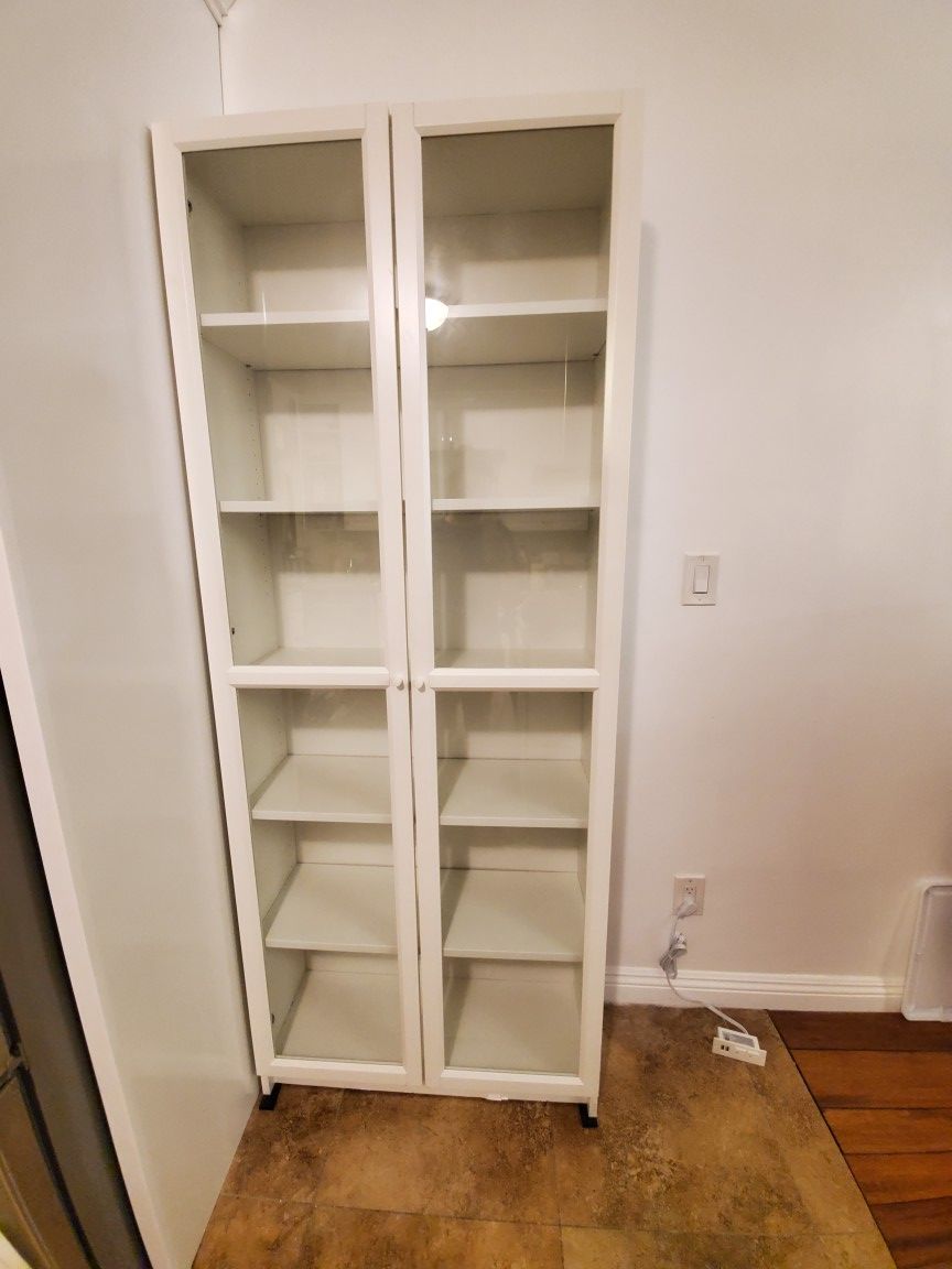 Ikea billy bookcase oxberg doors white