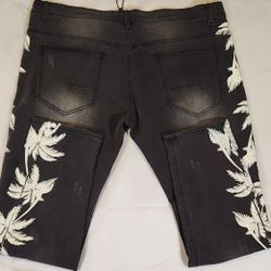 Fashion Nova Men’s Jeans Palm Tree Print – Size 42 (NEW)