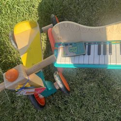 Wood Tricycle & Piano 