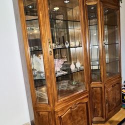 Vintage Glass Cabinet 