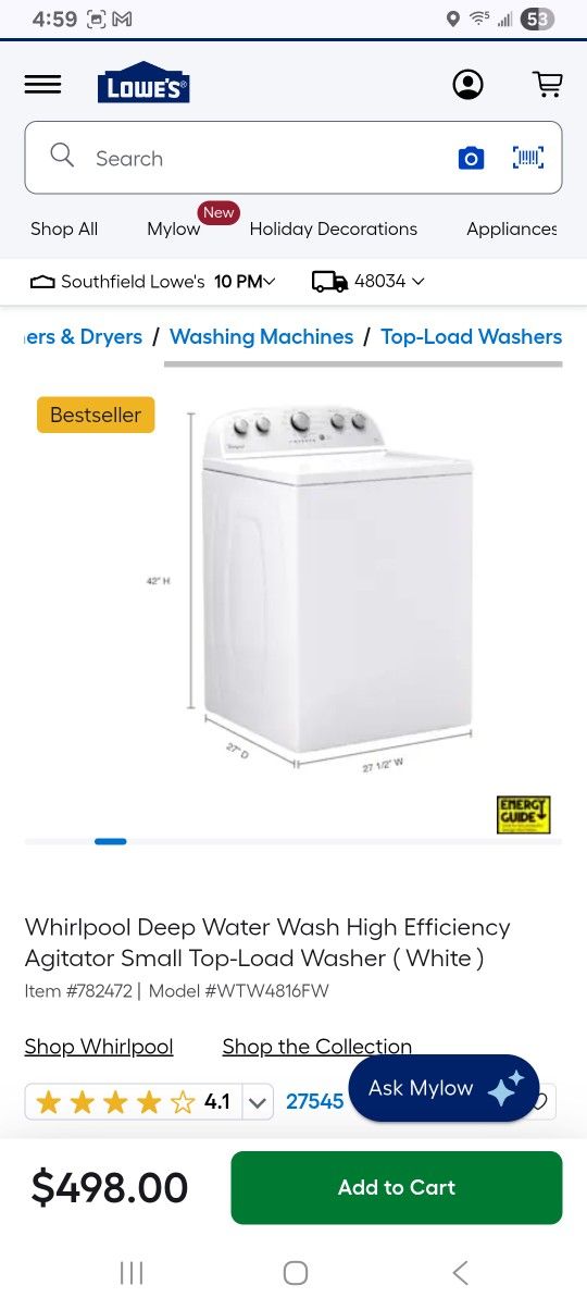 Whirlpool Top-Load Washer