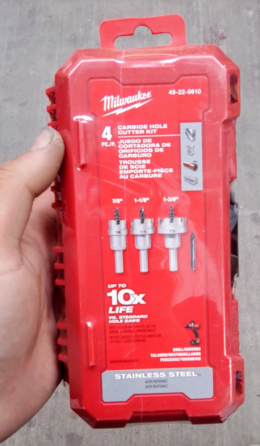 CARVIDE HOLE CUTTING KIT (BRAND NEW)
