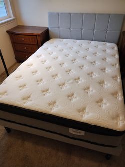 Full Size bed and Mattress w/pillows