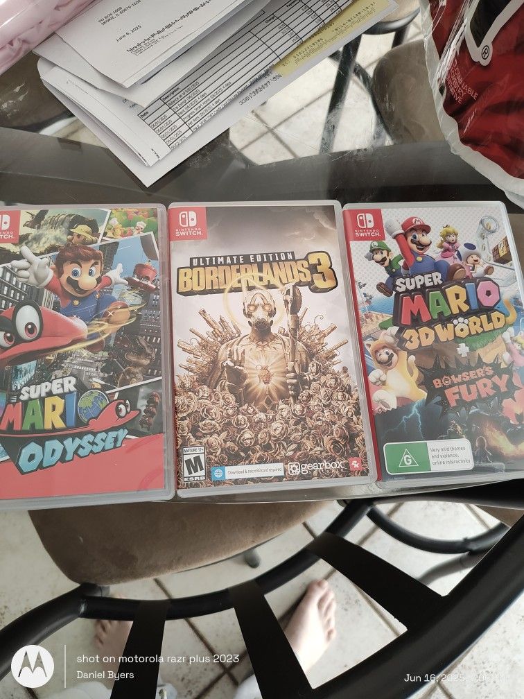 3 Mint Shape Switch Game Cases Only