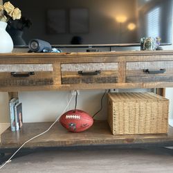 All Wood TV stand/Entry Way Table