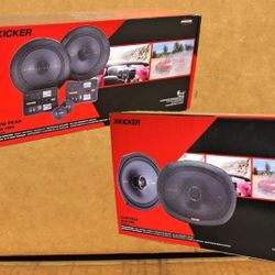 Kicker KS Series Car Speakers 6 1/2" Component & 6x9" 2-Way Coaxial Speaker System 550 Watts Package 🚨 Payment Options Available 🚨 No Credit Needed 
