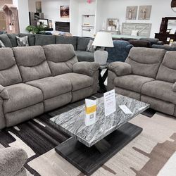 Reclining Sofa and Loveseat