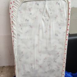 Crib Mattres With Protector And Sheet