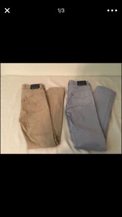 Levi’s 510 beige and gray teen boys jeans size 16 regular 28 x 28