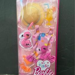 Barbie Clothes, Preschool Toys, My First Fashion Pack, Swimsuit and Flamingo, Ea