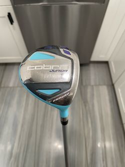 Cobra Junior Fairway Wood w/ Head Cover & New Grip, Light Weight Jr Flex, 37” RH