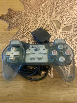 NYKO Turbo Clear PlayStation PS One Controller PS1 Game Pad Control Model: 80028