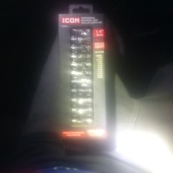 Icon 1/4" Drive Professional Universal Joint Shallow Socket Set 