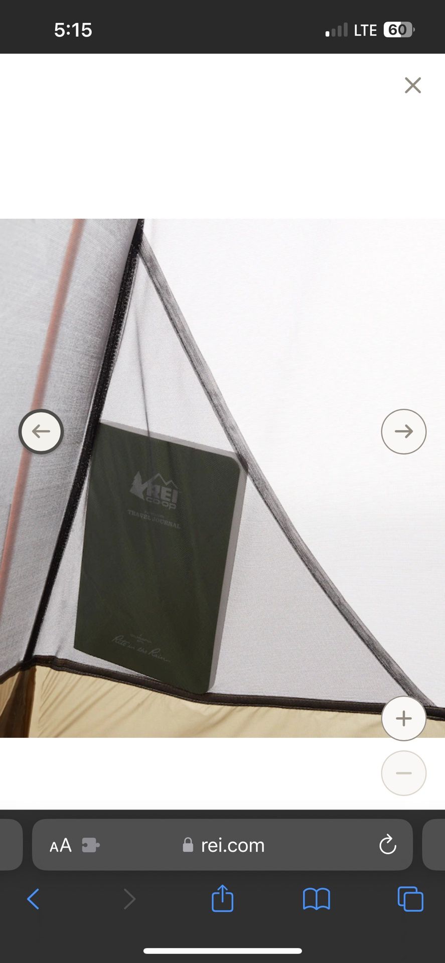 REI Quarter Dome SL 2 Tent, Footprint, Used