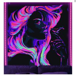 Black light Tapestry o
