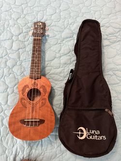 Luna Honu Tribal Turtle Ukulele