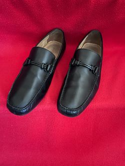 Men’s Florsheim Black Leather  Dubino Loafers Size 11 M