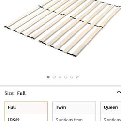 ZINUS Vertical Wood Support Slats for Bed Frame / Bunkie Board / Box Spring Replacement, Full

