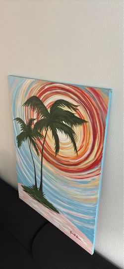 Original Acrylic Painting - Palm Trees