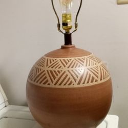 Vtg 1970 Boho Sphere Lamp