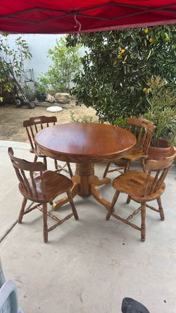 Table and chairs