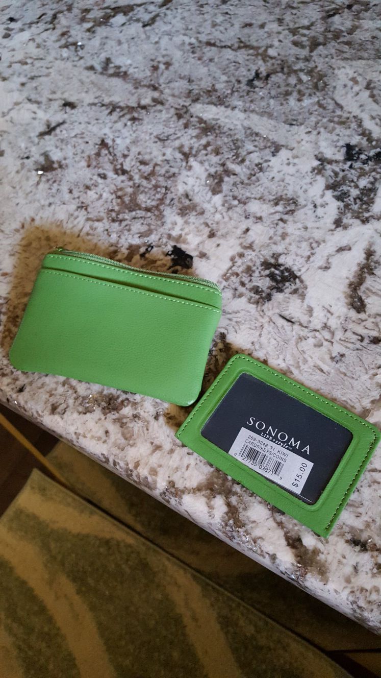 Leather small wallet I.D.