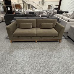 Thomasville Mokena Fabric Stationary Sofa with Storage